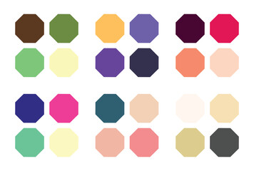 Abstract color palette Color swatches