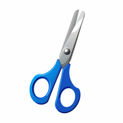 Scissors realistic on a isolated white background (2)