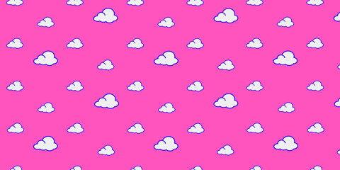 Pattern with clouds. 3d render.