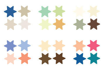 Abstract color palette Color swatches