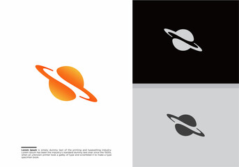 Space Planet logo designs concept vector, Science logo template, Inspirational space logo © iqbal