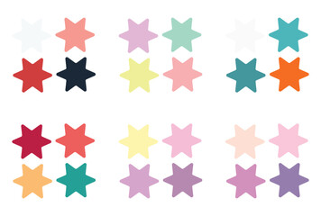 Abstract color palette Color swatches