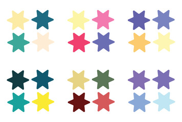 Abstract color palette Color swatches