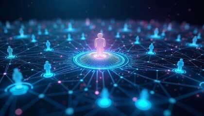 Obraz premium Leadership in a networked world