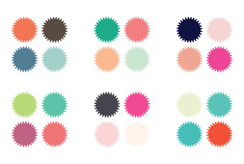 Abstract color palette Color swatches