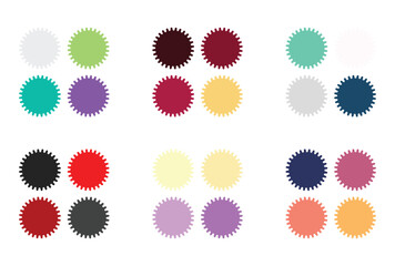 Abstract color palette Color swatches