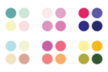 Abstract color palette Color swatches