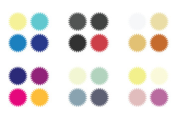 Abstract color palette Color swatches