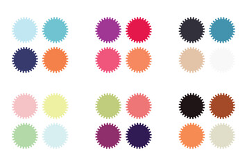 Abstract color palette Color swatches