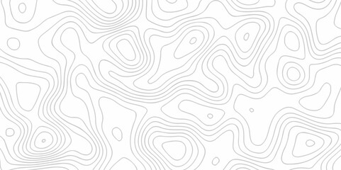 Vector abstract Topography map crave white and black wave doodle line topo map diagram relief line grid topo mountain background. geometric Line topography map contour background.