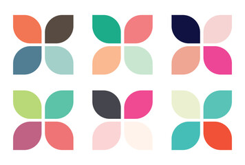 Abstract color palette Color swatches