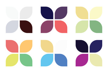 Abstract color palette Color swatches