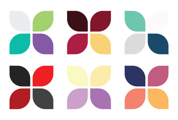 Abstract color palette Color swatches