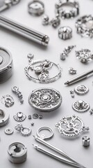 Obraz premium AI-driven design software helping a jewelry designer create intricate, custom pieces, AI jewelry design, creative precision