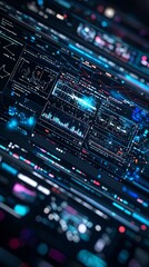 Naklejka premium AI-enhanced video editing software creating dynamic transitions and effects automatically, AI video editing, smart post-production