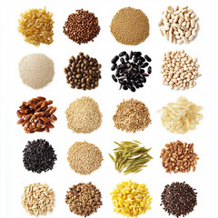 Colorful Assortment of Grains and Seeds 05
