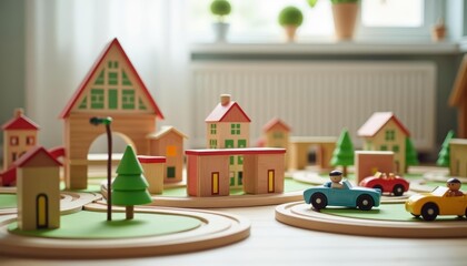  A charming miniature village scene