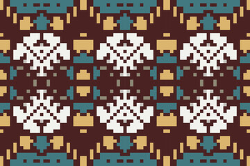 Kuwait Geometric Pattern Drawingfolk Embroidery, Aztec Geometric Ornament Print. Design for Carpet, Wallpaper, Clothing, Wrapping, Fabric