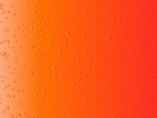 Abstract Geometric Pattern with Orange and Red Gradient and Water Drops