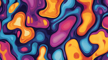 Obraz premium Abstract art with bright and vibrant colors.