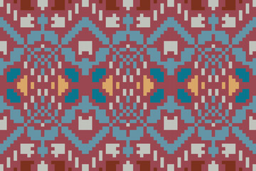 Zigzag Islamic Geometric Patterns Downloadfolk Embroidery, Aztec Geometric Ornament Print. Design for Carpet, Wallpaper, Clothing, Wrapping, Fabric