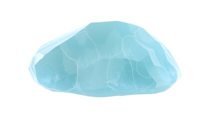 Fototapeta premium Aquamarine Mineral: Light Blue