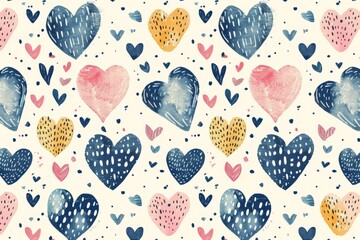 heart shape abstract pattern . ai generated