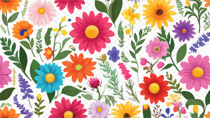 Obraz premium A collection of followers botanical garden including one with bloom patterns 