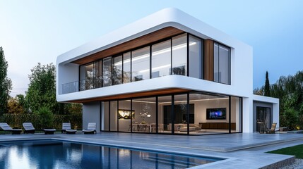 Modern Villa Design with Sustainability Focus