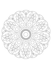 Flower coloring pages for kids