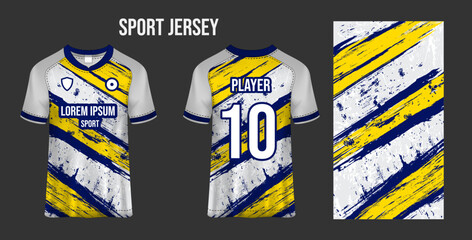 Sport jersey design fabric textile for sublimation.