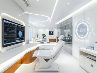 Modern High-Tech Medical Office Design with Smart Features
