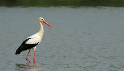 Fototapeta premium Peaceful moment in nature with a majestic bird