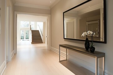 Minimalistic Open Concept Foyer Design