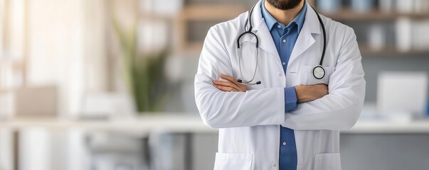 Lab coat flat design front view healthcare professional animation Complementary Color Scheme