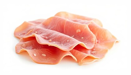  Delicate slices of fresh salmon ready to be savored