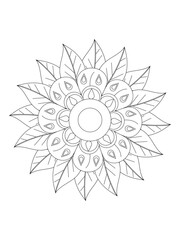 Flower coloring pages for kids