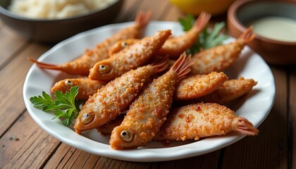  Deliciously crispy fried fish ready to be savored