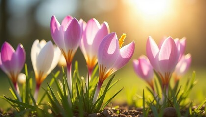 Fototapeta premium Blooming with joy in the sunlight