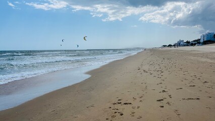 Am Strand in Isla Cristina, Spanien