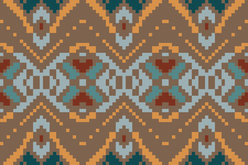 Abstract Geometric Pattern Backgroundfolk Embroidery, Aztec Geometric Ornament Print. Design for Carpet, Wallpaper, Clothing, Wrapping, Fabric