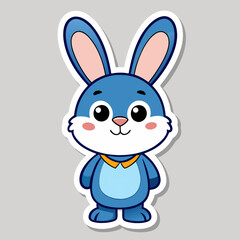 Fototapeta premium easter bunny with a backgroundrabbit, bunny, cartoon, easter, animal, illustration, vector, hare, fun, baby, cute, art, pet, holiday, design, drawing, happy, pets, mammal, spring, character, icon, toy