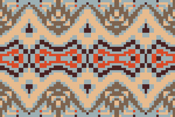 Native Patterns Korean Traditional Pattern Backgroundfolk Embroidery, Aztec Geometric Ornament Print. Design for Carpet, Wallpaper, Clothing, Wrapping, Fabric