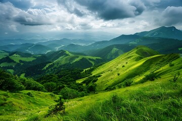 Fototapeta premium Beautiful landscape of rice terraces in the morning
