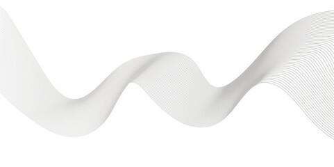 Abstract gray background. Abstract vector gray wave lines on white background. Vector wavy curve gradient blend pattern line. Abstract technology line mesh background.