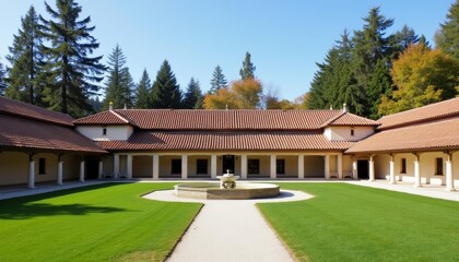  Elegant Courtyard  A Haven of Tranquility