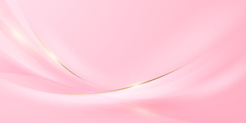 pink background design With luxurious effect elements Vector illustration