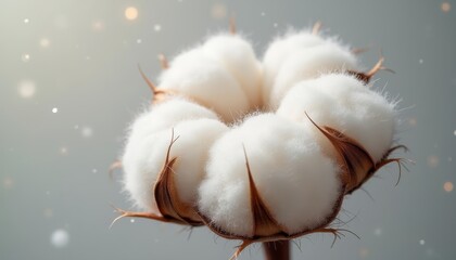  Softness in nature  Fluffy cotton bolls