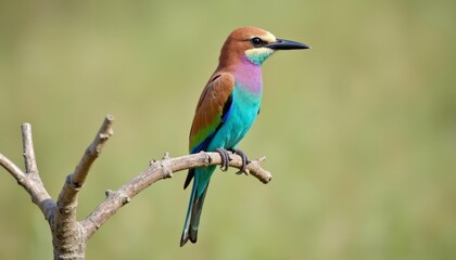 Obraz premium Vibrant bird in natures embrace