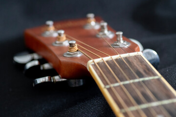 Fototapeta premium Close-Up Acoustic Guitar Strings